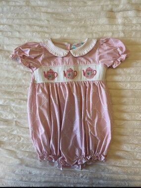 The smocked flamingo tea party bubble